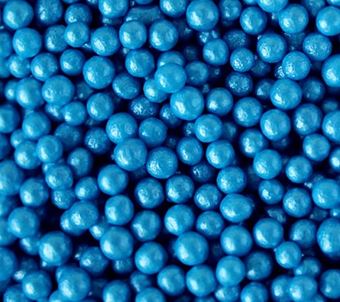 Picture of BLUE SUGAR PEARLS 4MM EDIBLE SPRINKLES X 50G